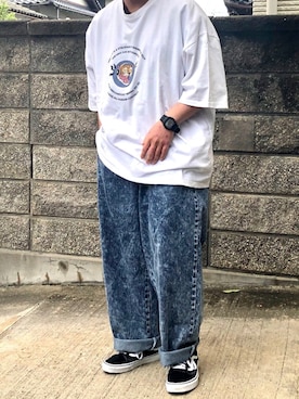 「SILVER BULLET（シルバーバレット）のアイテム（パンツ）」を使った、ＴａＫｕ🥑さん（メンズ・168cm）の夏コーディネート