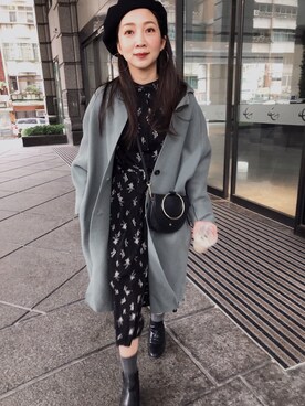 「theory（セオリー）のアイテム（バッグ）」を使った、Sugiiii◡̈⃝さん（レディース・157cm）の冬コーディネート