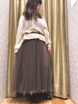 akariさん（レディース・159cm）の秋コーディネート