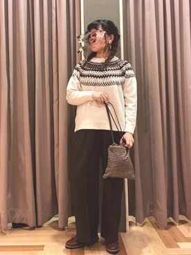 akariさん（レディース・159cm）の冬コーディネート