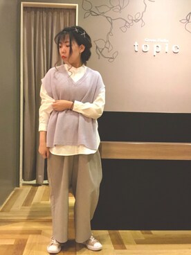 akariさん（レディース・159cm）の冬コーディネート