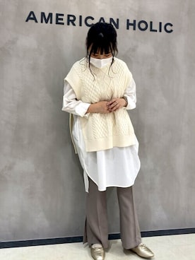 akariさん（レディース・159cm）の冬コーディネート