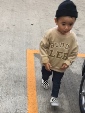 「BUDDY Lee（バディーリー）のアイテム」を使った、TAISHIさん（キッズ・90cm）の春コーディネート