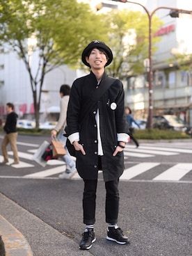 「SASQUATCHfabrix.（サスクワァッチファブリックス）のアイテム」を使った、西拓郎さん（メンズ・171cm）の夏コーディネート