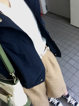 「Doux archives（ドゥアルシーヴ）のアイテム（ブルゾン）」を使った、kkさん（レディース・154cm）の春コーディネート