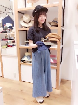 「ファーサンダル」｜14+ くずはモール店 スタッフさん（レディース・160cm）の秋コーディネート