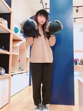 「14+（イチヨンプラス）のアイテム」を使った、14+ くずはモール店 スタッフさん（レディース・160cm）の秋コーディネート