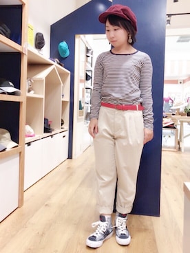 「INDIAN（インディアン）のアイテム」を使った、14+ くずはモール店 スタッフさん（レディース・160cm）の秋コーディネート