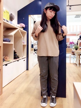 14+ くずはモール店 スタッフさん(レディース・160cm)の秋コーディネート