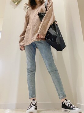 「おさんぽスタイル」｜りんごさん（レディース・157cm）の春コーディネート
