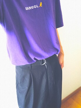 紫tシャツ のメンズ人気ファッションコーディネート Wear