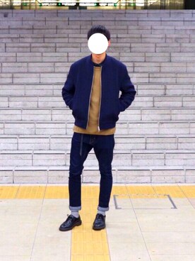 「Hender Scheme（エンダースキーマ）のアイテム（その他）」を使った、Keitaさん（メンズ・175cm）の冬コーディネート