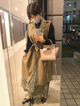 「ESPERANZA（エスペランサ）のアイテム（ローファー）」を使った、HARU  春雨さん（レディース・148cm）の秋コーディネート