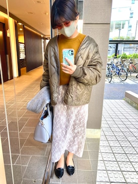 「ESPERANZA（エスペランサ）のアイテム（ローファー）」を使った、HARU  春雨さん（レディース・148cm）の冬コーディネート