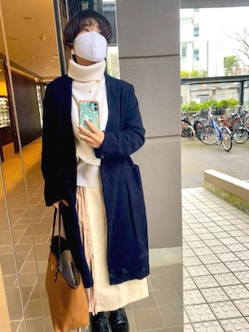 「NANO universe（ナノユニバース）のアイテム（その他アウター）」を使った、HARU  春雨さん（レディース・148cm）の冬コーディネート