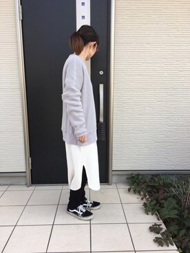 「ワッフル」｜maco..さん（レディース・160cm）の春コーディネート