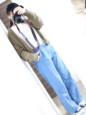 「アイテム（MA-1）」を使った、あみさん（レディース・156cm・10代）の春コーディネート