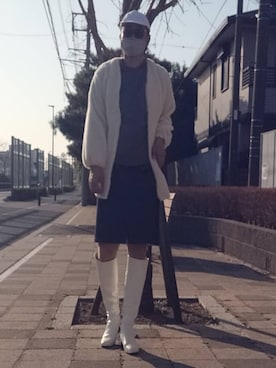 「HUDSON（ハドソン）のアイテム」を使った、たまさん（レディース・175cm）の冬コーディネート