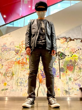 「DETAILS（ディテールズ）のアイテム（ジャケット/アウター）」を使った、タニさんさん（メンズ・169cm）の秋コーディネート