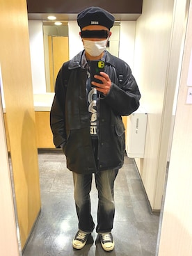 「ジャックパーセル」｜「アイテム（スウェット）」を使った、タニさんさん（メンズ・169cm）の春コーディネート