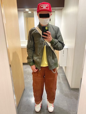 「FR2」｜「アイテム（ジャケット/アウター）」を使った、タニさんさん（メンズ・169cm）の春コーディネート