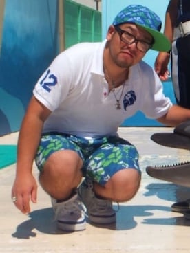 「ROCAWEAR（ロカウェア）のアイテム」を使った、暁〜不知火〜さん（メンズ・165cm）の春コーディネート