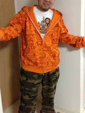 「ROCAWEAR（ロカウェア）のアイテム」を使った、暁〜不知火〜さん（メンズ・165cm）の春コーディネート