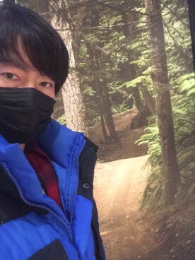 「原宿」｜「アイテム（ダウンジャケット/コート）」を使った、大森 和磨さん（メンズ・172cm）の冬コーディネート