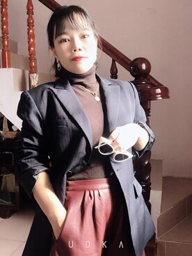 Tâm Anh Momoさん（レディース）の冬コーディネート