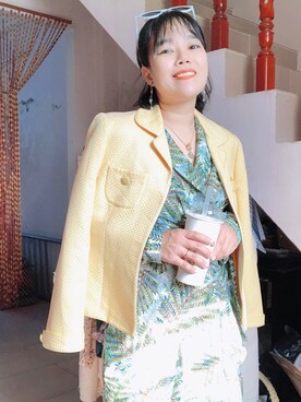 「abcd（ナシ）のアイテム（ジャケット/アウター）」を使った、Tâm Anh Momoさん（レディース・149cm）の冬コーディネート