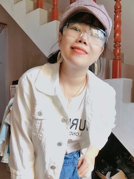 「abcd（ナシ）のアイテム（ジャケット/アウター）」を使った、Tâm Anh Momoさん（レディース・149cm）の冬コーディネート