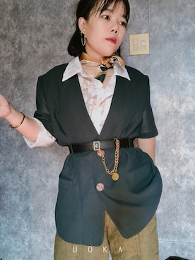「blazer」｜Tâm Anh Momoさん（レディース・149cm・20代）の冬コーディネート