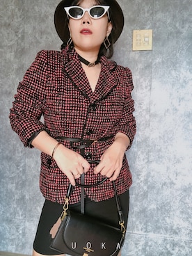 「abcd（ナシ）のアイテム（ジャケット/アウター）」を使った、Tâm Anh Momoさん（レディース・149cm）の冬コーディネート