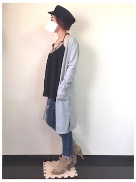「フレイドヘムストスリ」｜aayyuumi✿さん（レディース・153cm）の春コーディネート