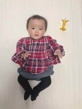 「Daddy Oh Daddy（ダディーオーダディー）のアイテム（トップス）」を使った、きょさん（レディース・70cm）の春コーディネート