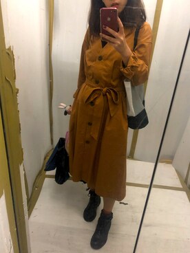 「DAPHNE（ダフネ）のアイテム（シューズ）」を使った、Feniさん（レディース・158cm）の秋コーディネート