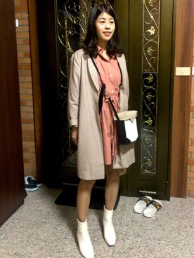 「MANU ATELIER（マニュ アトリエ）のアイテム」を使った、Feniさん（レディース・158cm）の秋コーディネート