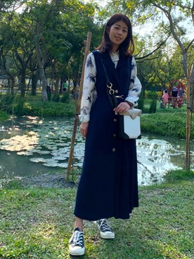 「MANU ATELIER（マニュ アトリエ）のアイテム」を使った、Feniさん（レディース・158cm）の秋コーディネート