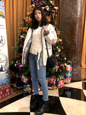 「DAPHNE（ダフネ）のアイテム（シューズ）」を使った、Feniさん（レディース・158cm）の冬コーディネート