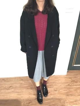 「DAPHNE（ダフネ）のアイテム（シューズ）」を使った、Feniさん（レディース・158cm）の冬コーディネート