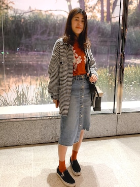 「MANU ATELIER（マニュ アトリエ）のアイテム」を使った、Feniさん（レディース・158cm）の冬コーディネート