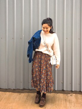 「ORIS（オリス）のアイテム（シューズ）」を使った、naomiさん（レディース・163cm）の秋コーディネート