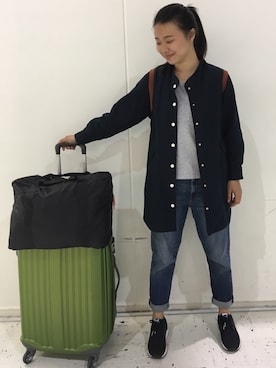 「PIERRE BALMAIN（ピエールバルマン）のアイテム」を使った、SYさん（レディース・166cm）の春コーディネート