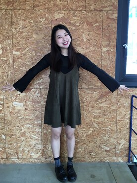 「MERRYCHRISTMAS」｜SYさん（レディース・166cm）の冬コーディネート