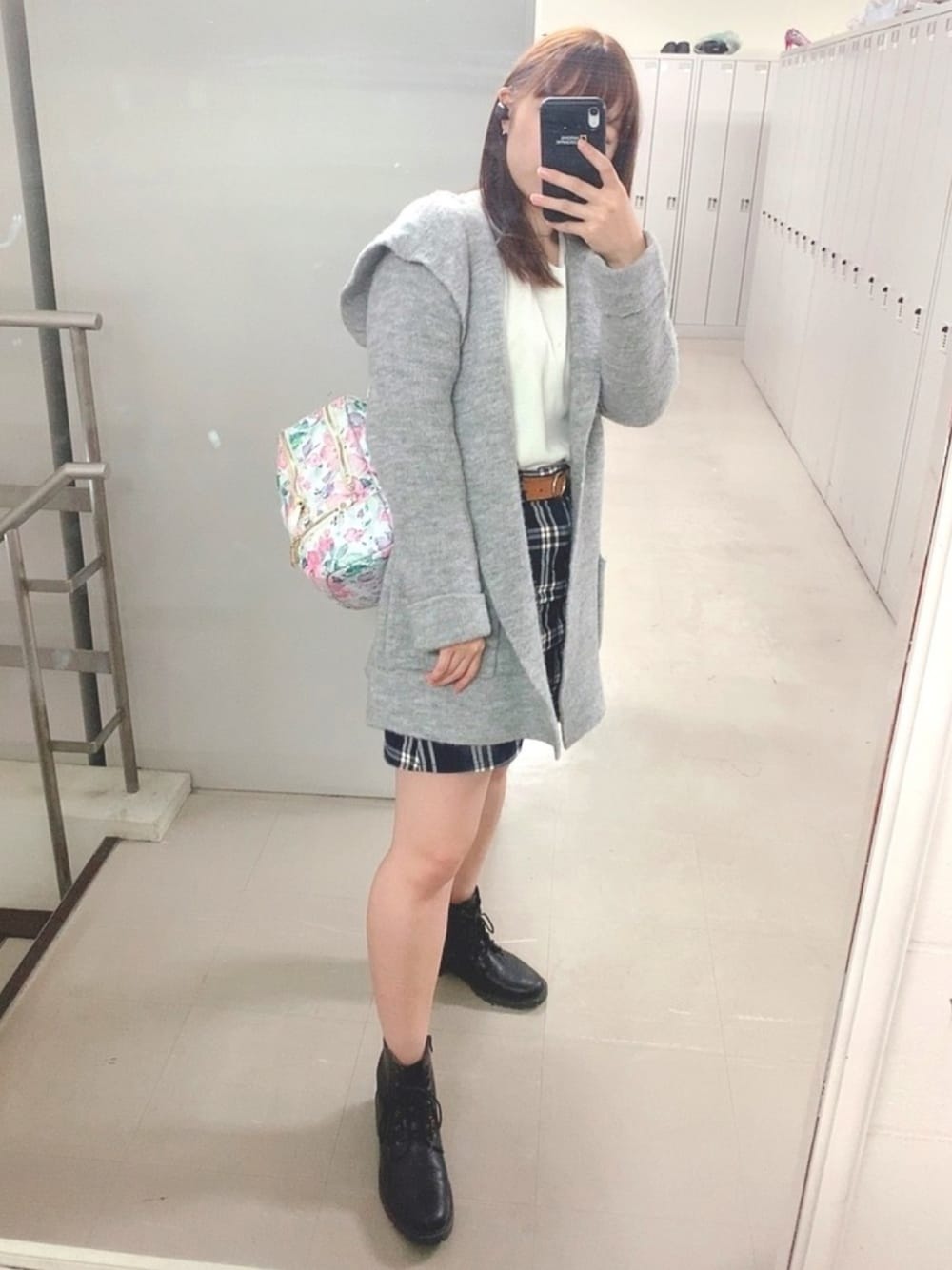 「GU、大学生、大学生コーデ、コーディガン」｜「Honeysのアイテム（トップス、ホワイト系）」を使った、ayaaaaamさん（レディース・160cm）の秋コーディネートの1枚目の写真