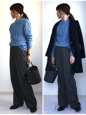 「FREAK'S STORE（フリークスストア）のDaniel Wellington/ダニエルウェリントン Classic Bristol 0511/0611 36mm（アナログ腕時計）」を使った、IKUmamaさん（レディース・159cm）の冬コーディネート