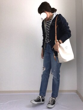 「FREAK'S STORE（フリークスストア）のDaniel Wellington/ダニエルウェリントン Classic Bristol 0511/0611 36mm（アナログ腕時計）」を使った、IKUmamaさん（レディース・159cm）の冬コーディネート