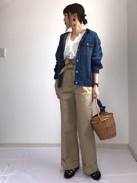 「FREAK'S STORE（フリークスストア）のDaniel Wellington/ダニエルウェリントン Classic Bristol 0511/0611 36mm（アナログ腕時計）」を使った、IKUmamaさん（レディース・159cm）の春コーディネート