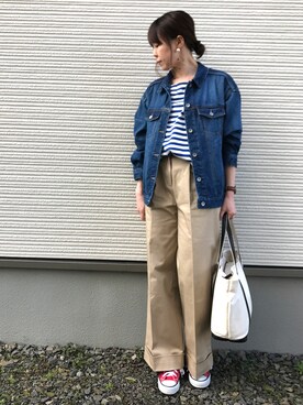 「FREAK'S STORE（フリークスストア）のDaniel Wellington/ダニエルウェリントン Classic Bristol 0511/0611 36mm（アナログ腕時計）」を使った、IKUmamaさん（レディース・159cm）の春コーディネート