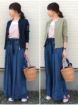 「FREAK'S STORE（フリークスストア）のDaniel Wellington/ダニエルウェリントン Classic Bristol 0511/0611 36mm（アナログ腕時計）」を使った、IKUmamaさん（レディース・159cm）の春コーディネート